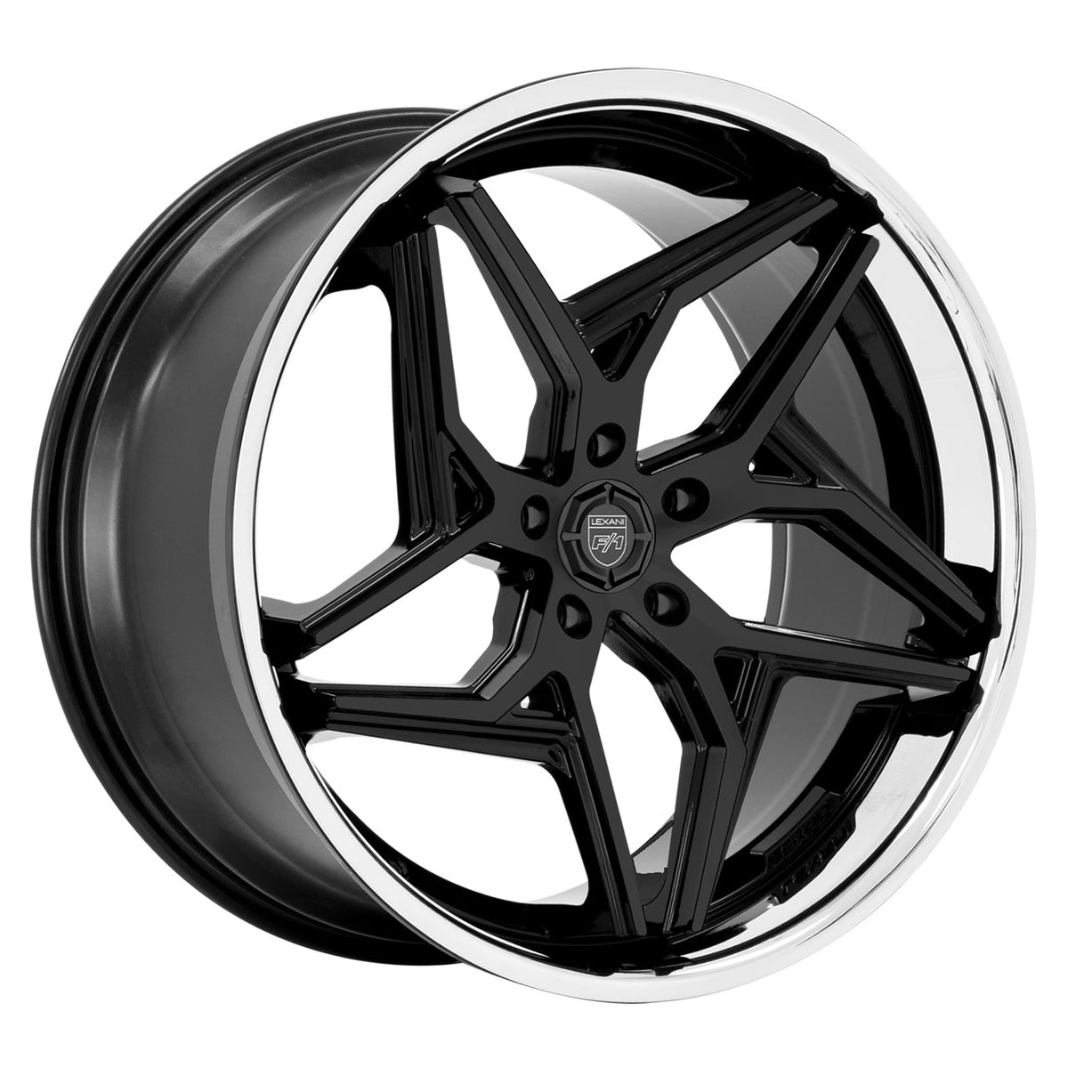 Lexani SPYDER Black/Chrome wheel