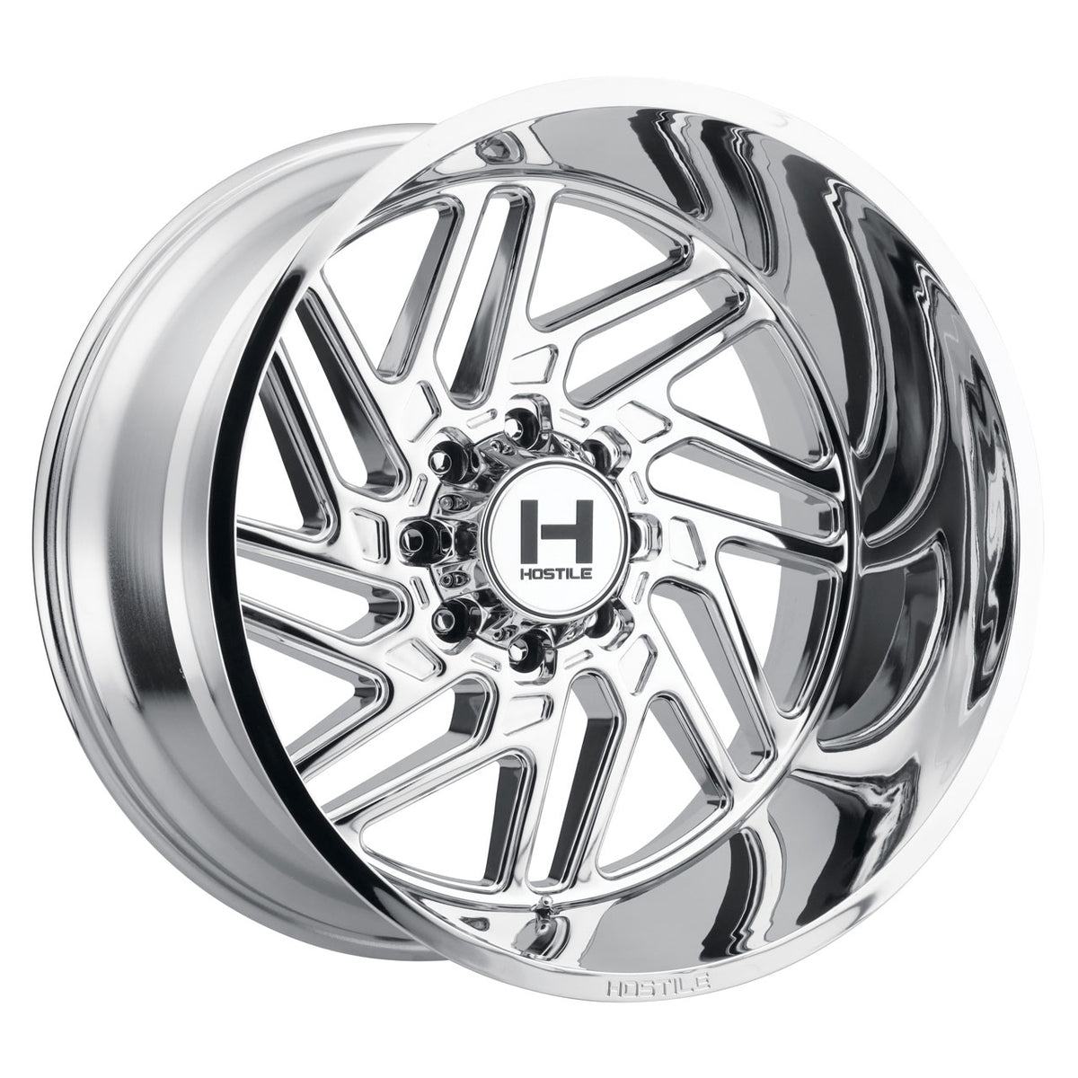 Hostile Jigsaw Chrome wheel