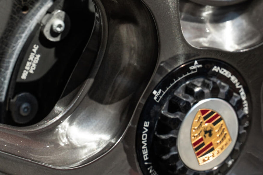 HRE R101 Lightweight forged wheel on Porsche 992 Turbo S Cabriolet