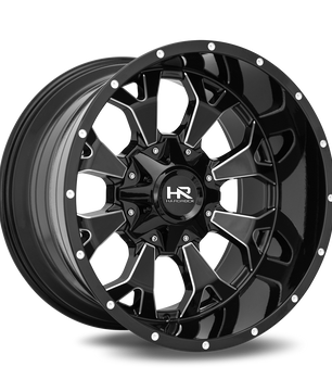 Hardrock Offroad H711 20x9 0mm Gloss Black Milled