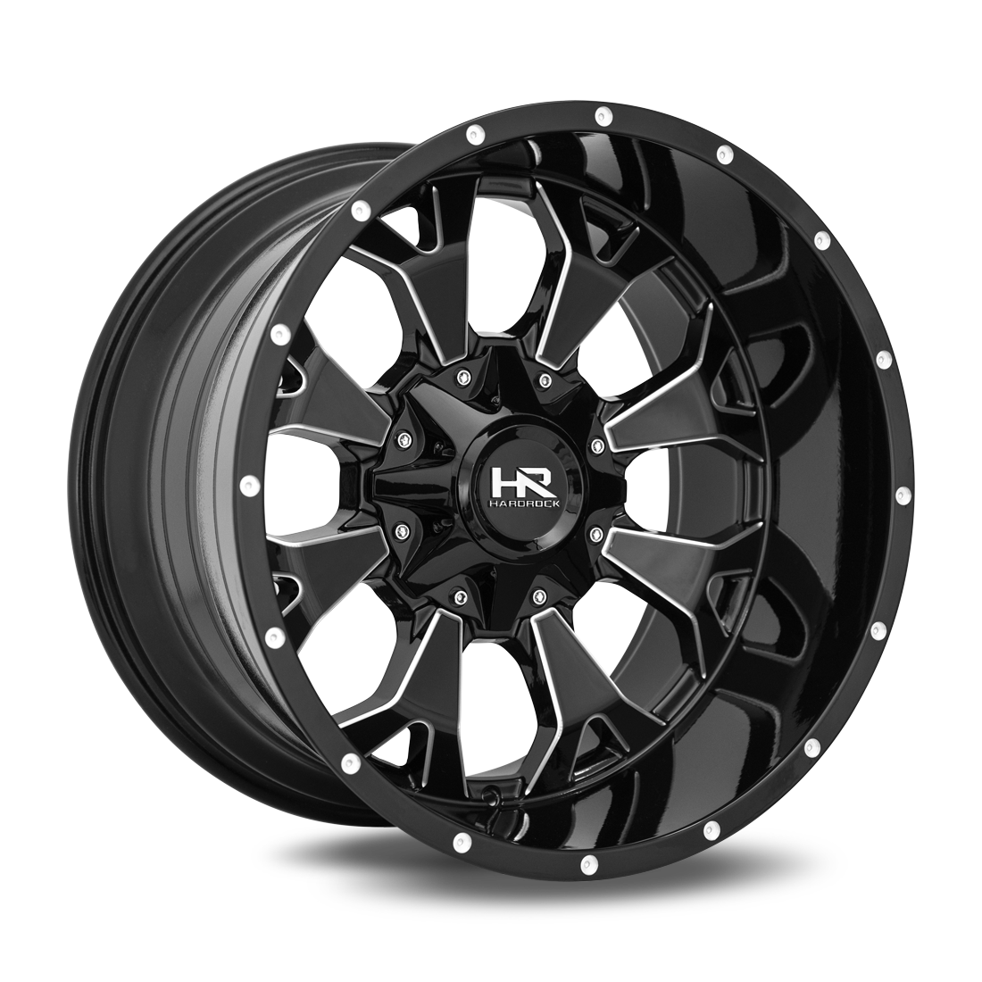 Hardrock Offroad H711 20x9 0mm Gloss Black Milled
