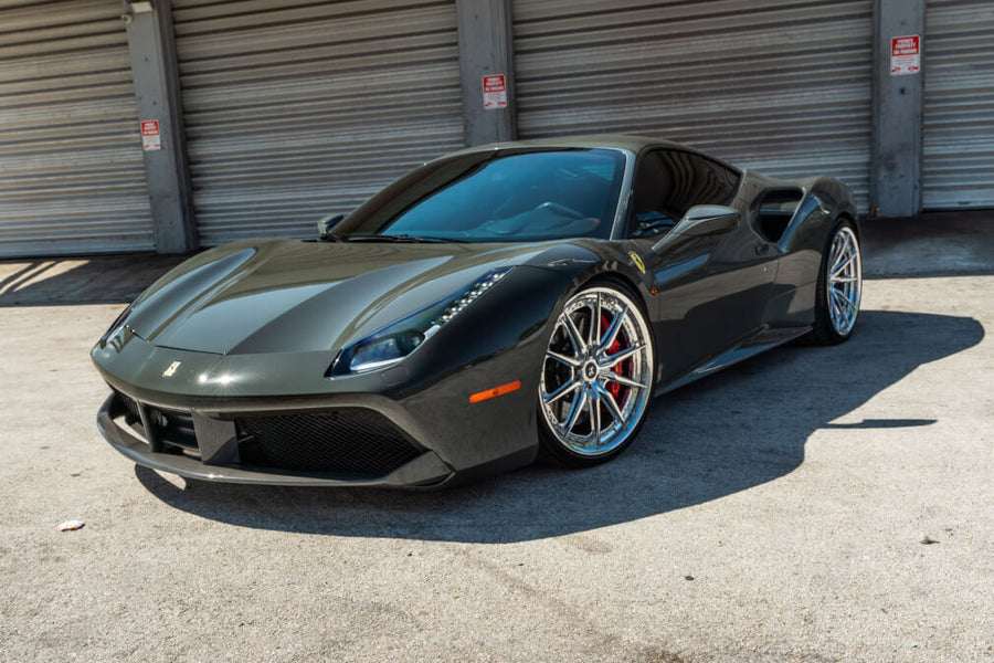 HRE S104SC forged wheel on Ferrari 488 GTB