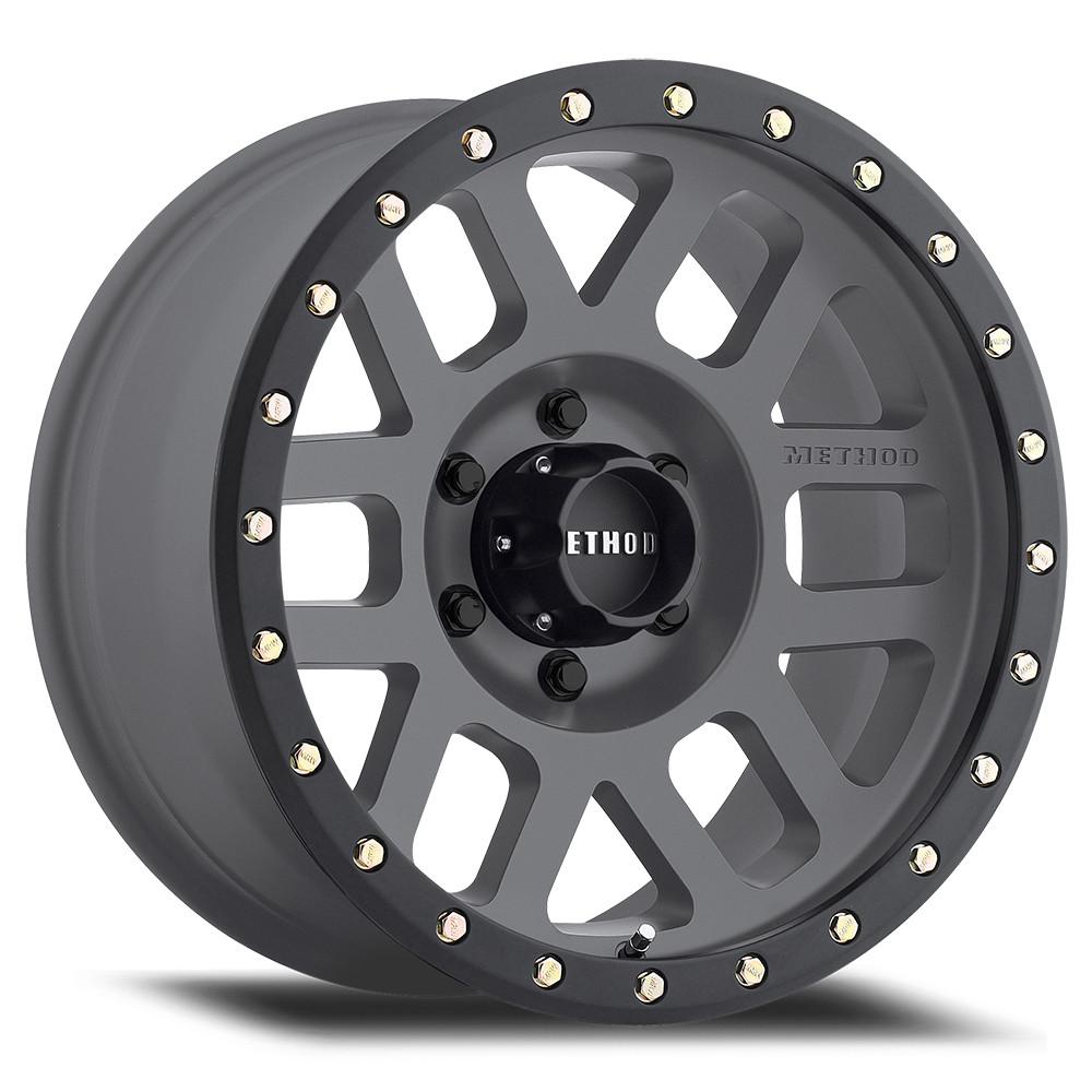 Method Race Wheels MR309 GRID Titanium w/Matte Black Street Lock Lip