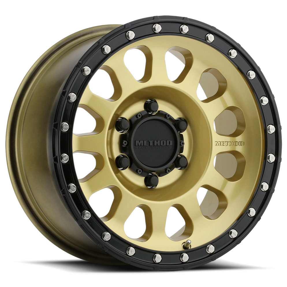 Method Race Wheels MR315 Gold w/Black Street Lock Lip