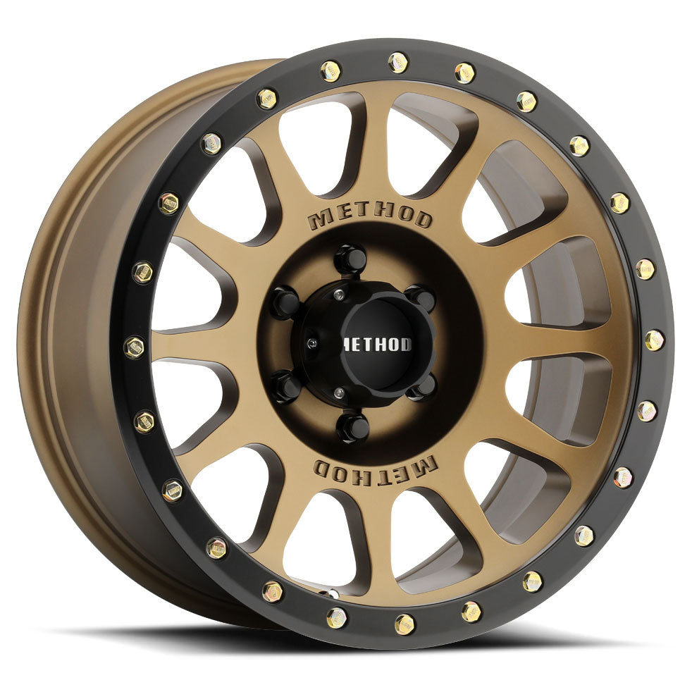 Method Race Wheels MR305 NV Bronze with Matte Black Street Lock Lip