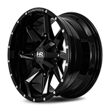 Hardrock Offroad Hardcore H703 20x10 -19mm Gloss Black Milled