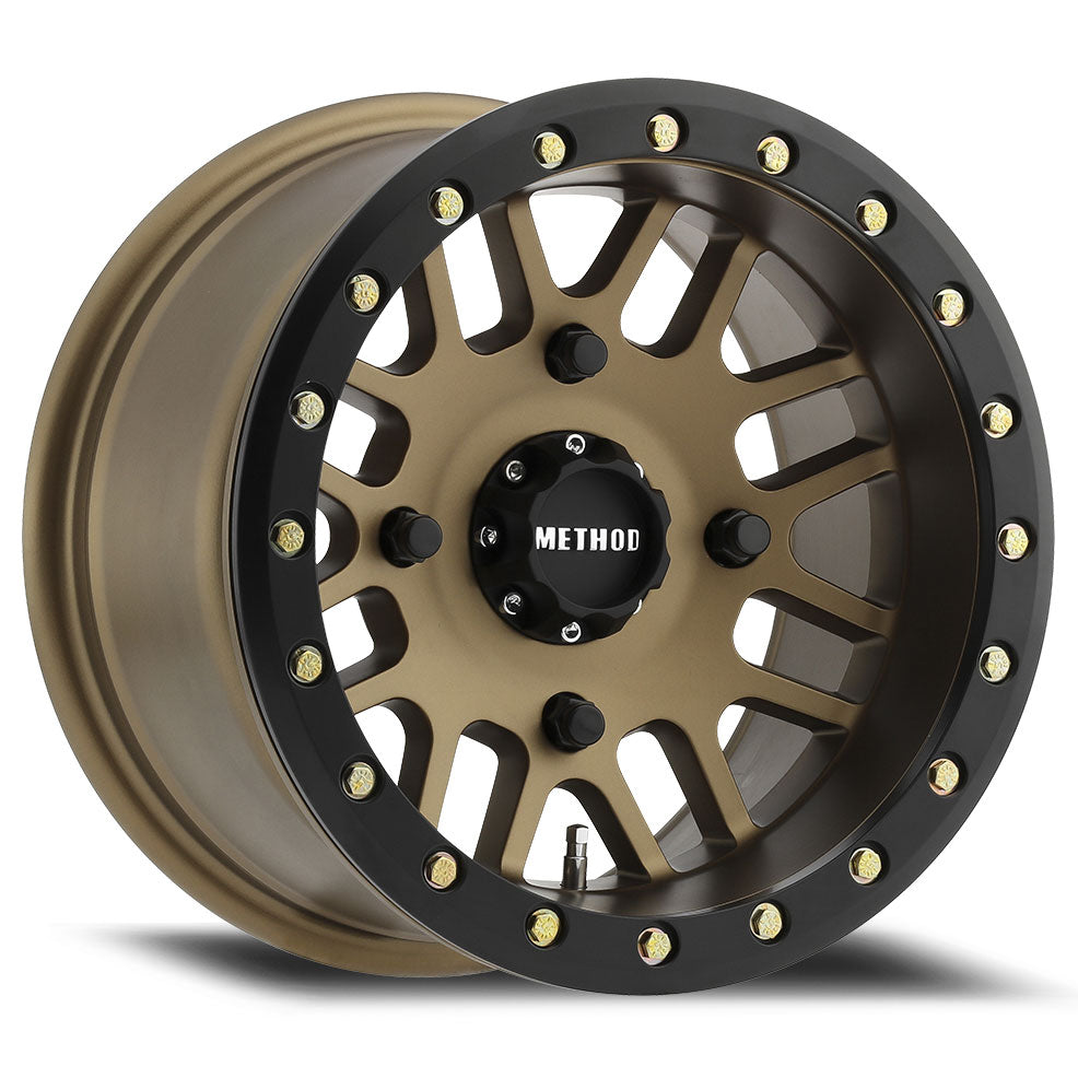 Method Race Wheels MR406 UTV BEADLOCK 14x10 -2mm Bronze with Matte ...