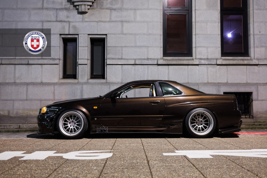HRE 303 forged wheel on Nissan Skyline R34