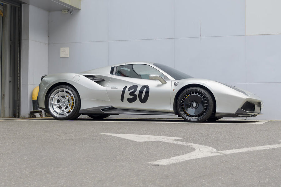 HRE P301 forged wheel on Ferrari 488 GTB