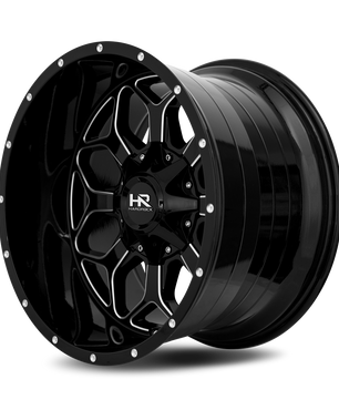 Hardrock Offroad H712 20x9 0mm Gloss Black Milled