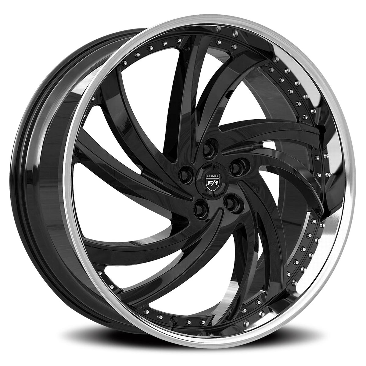 Lexani TURBINE Black/Chrome wheel