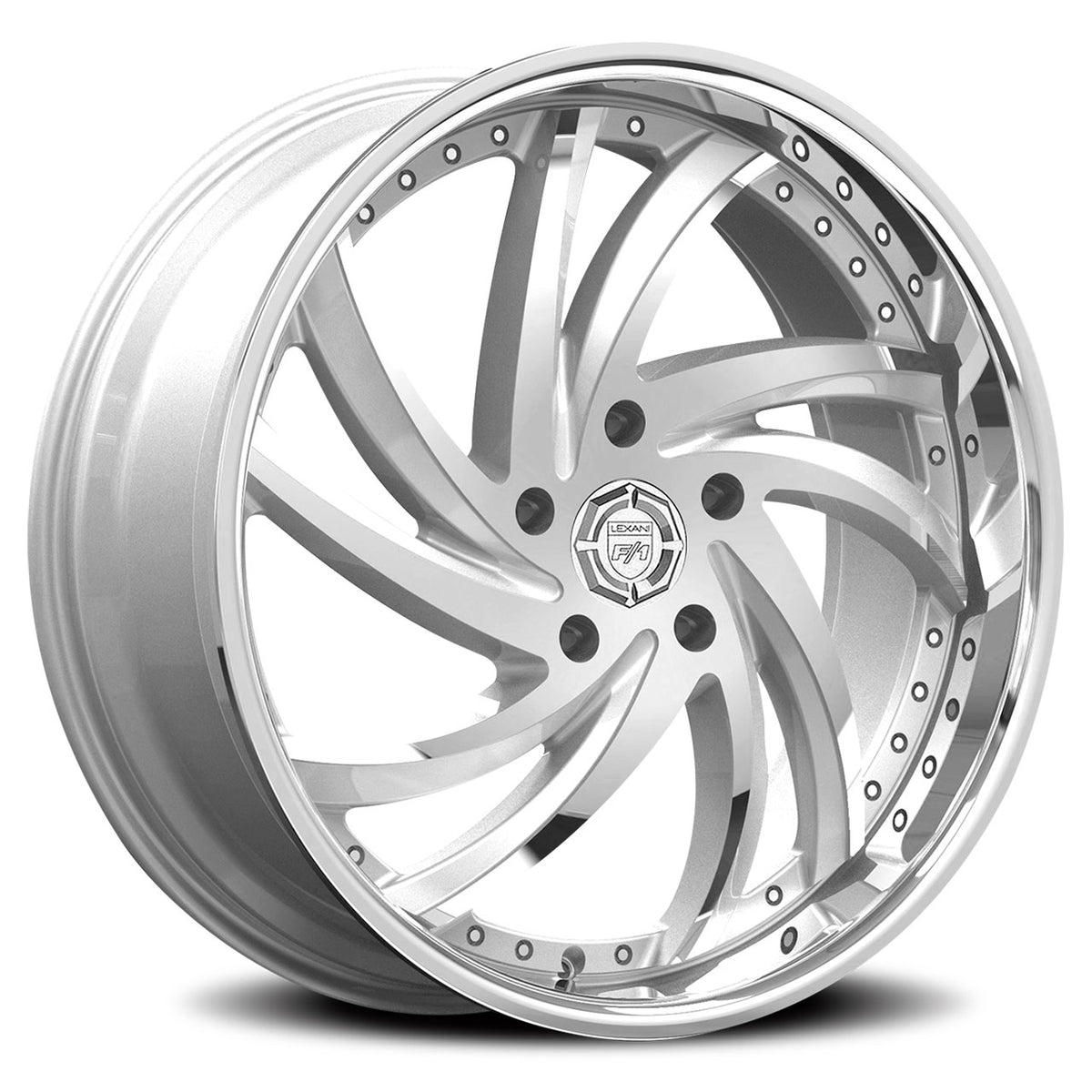 Lexani TURBINE Silver/Machined/Chrome wheel