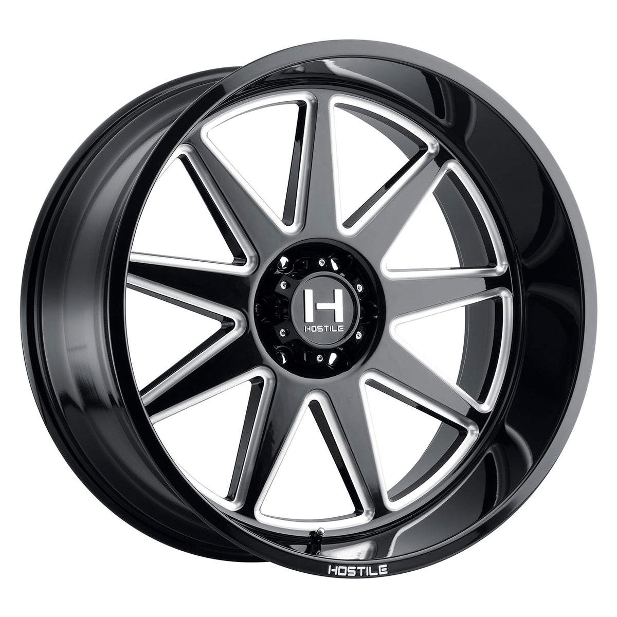 Hostile H121 OMEGA Black/Milled wheel
