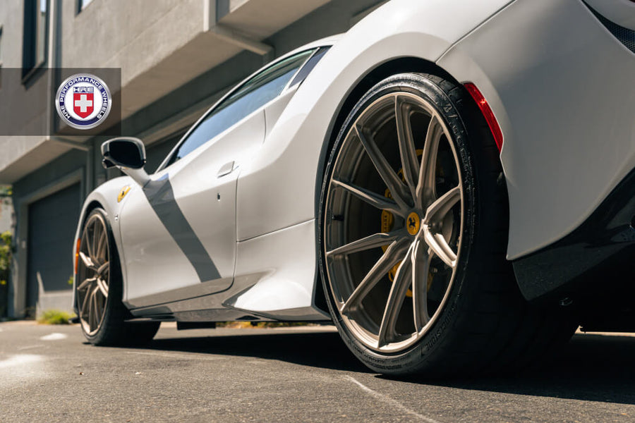 HRE P104SC forged wheel on Ferrari F8