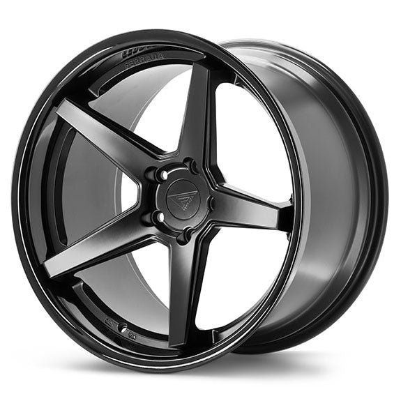 Ferrada FR3 Matte Black Center with Gloss Black Lip