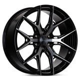 Vossen HF6-4 Black/Machined wheel