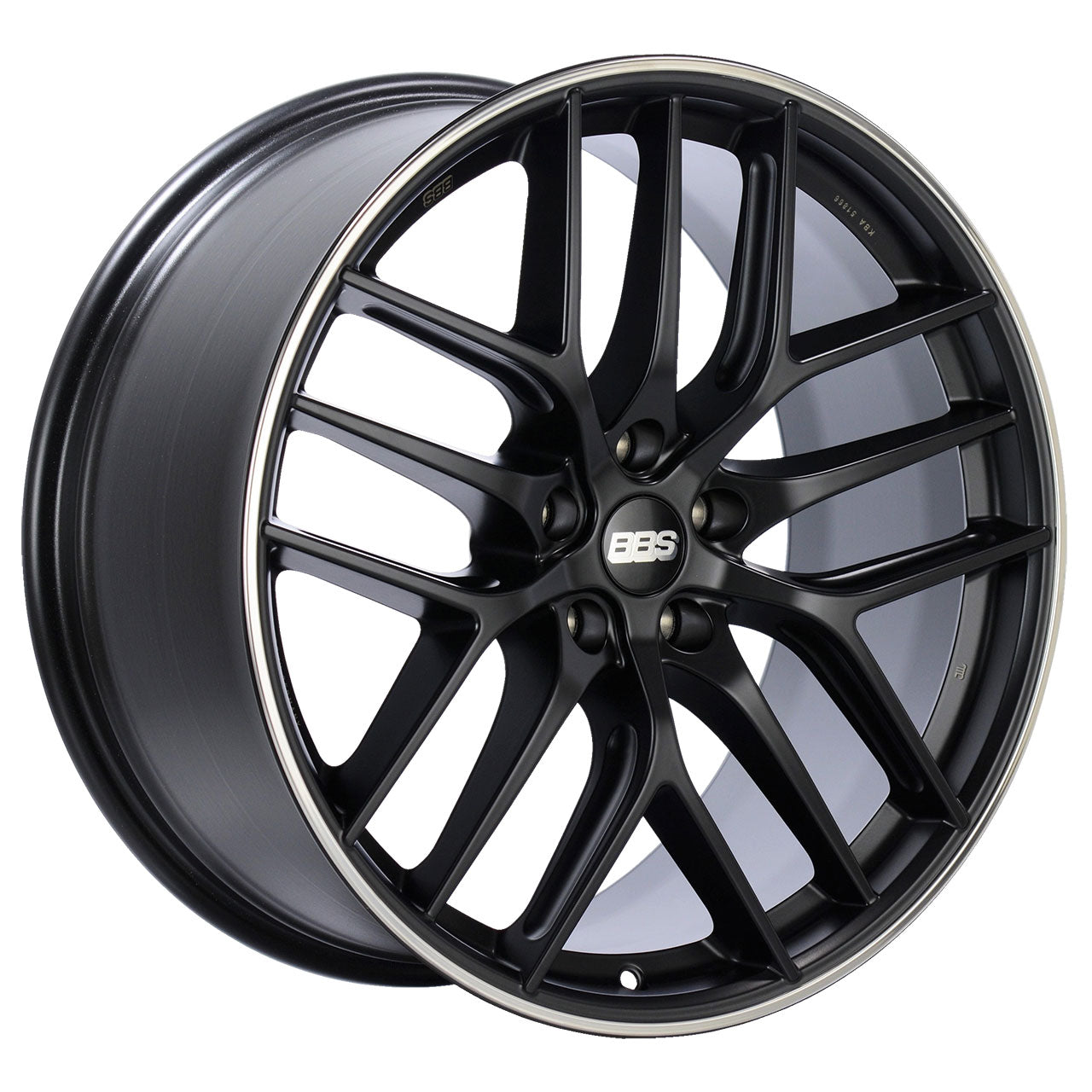 BBS CC-R Black Center with Polished Stainless Steel Rim Protector