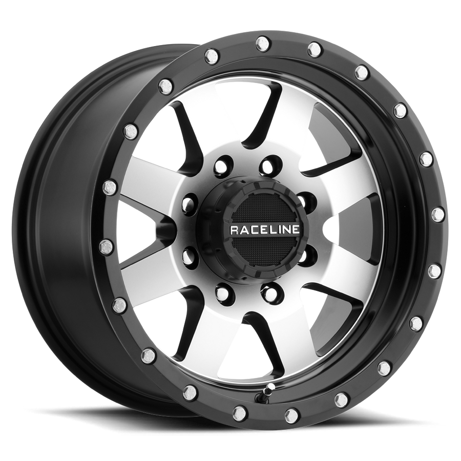 Raceline 935M DEFENDER Black Machined Face wheel