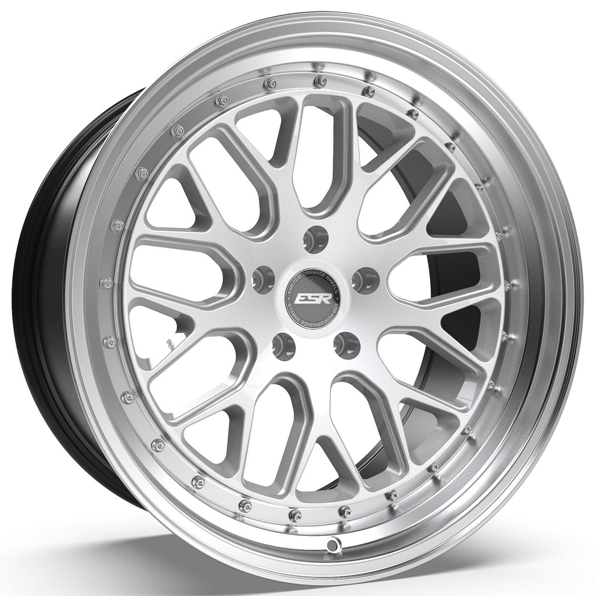 ESR CS01 18X9.5 22mm Hyper Silver Center / Machined Lip – TFS Wheels