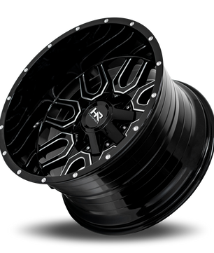 Hardrock Offroad H709 20x9 0mm Gloss Black Milled