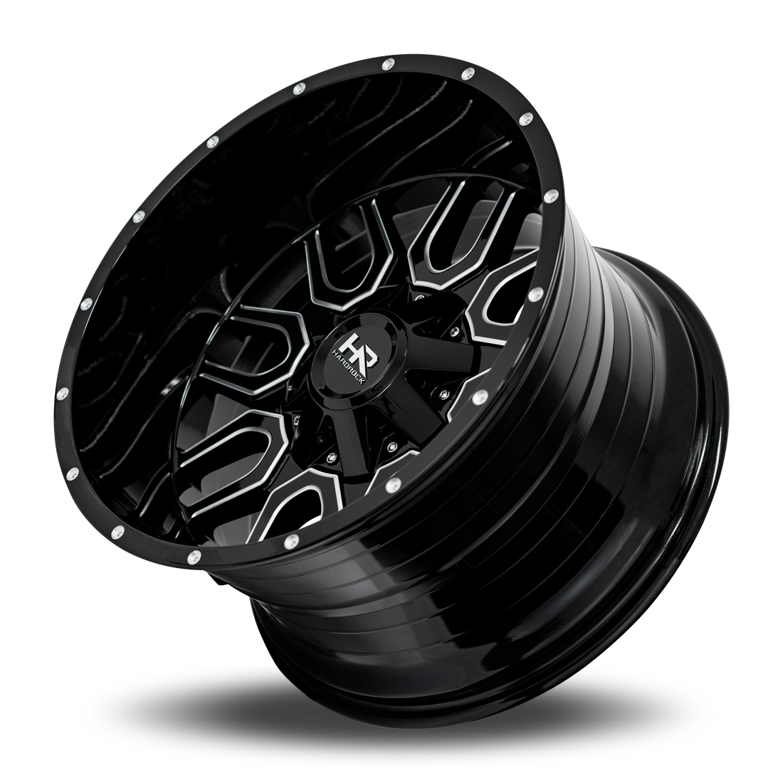 Hardrock Offroad H709 20x9 0mm Gloss Black Milled