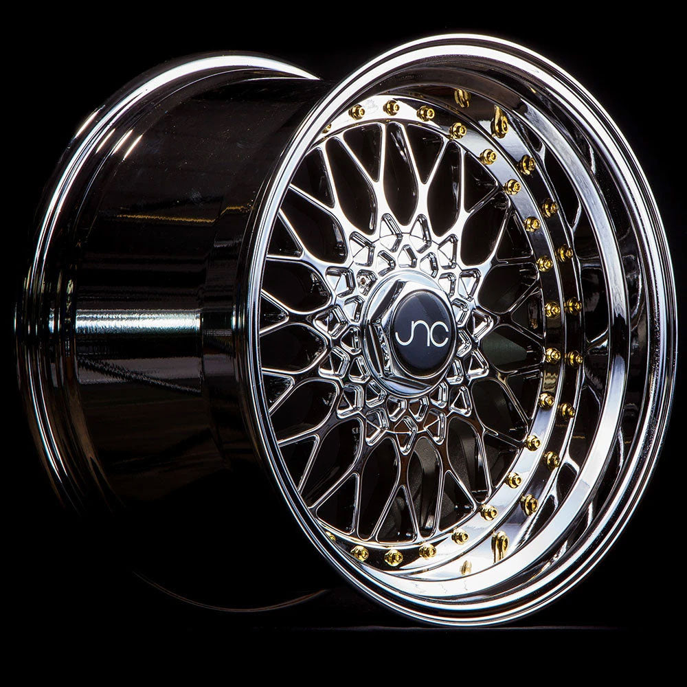 JNC JNC004 Platinum (chrome look) with Gold Rivets