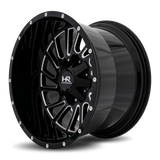 Hardrock Offroad H708 20x9 0mm Gloss Black Milled