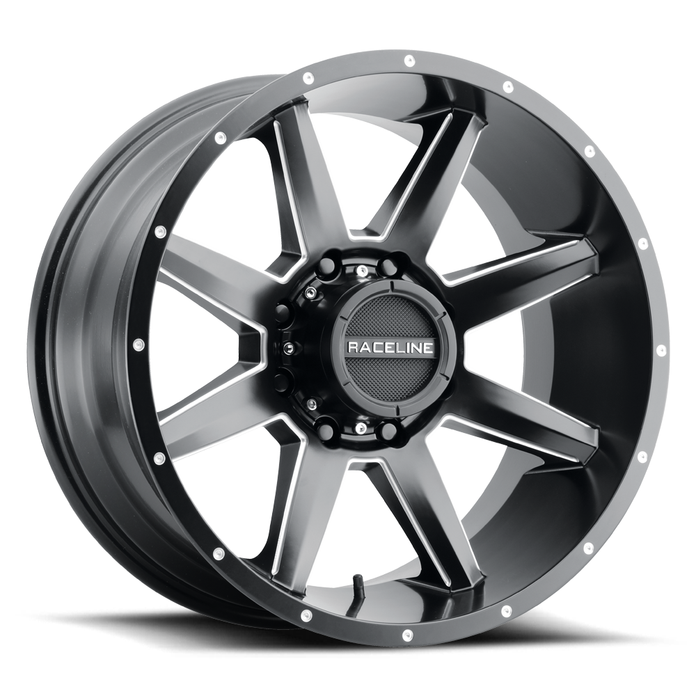 Raceline 954M STRYKER Satin Black Milled wheel