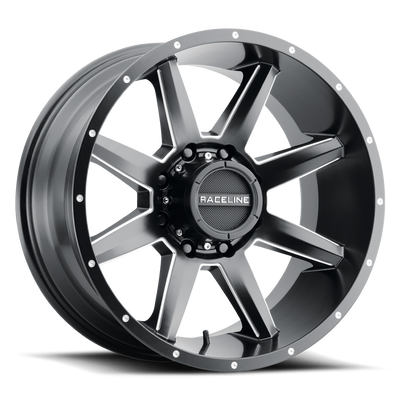 Raceline 954M STRYKER Satin Black Milled wheel