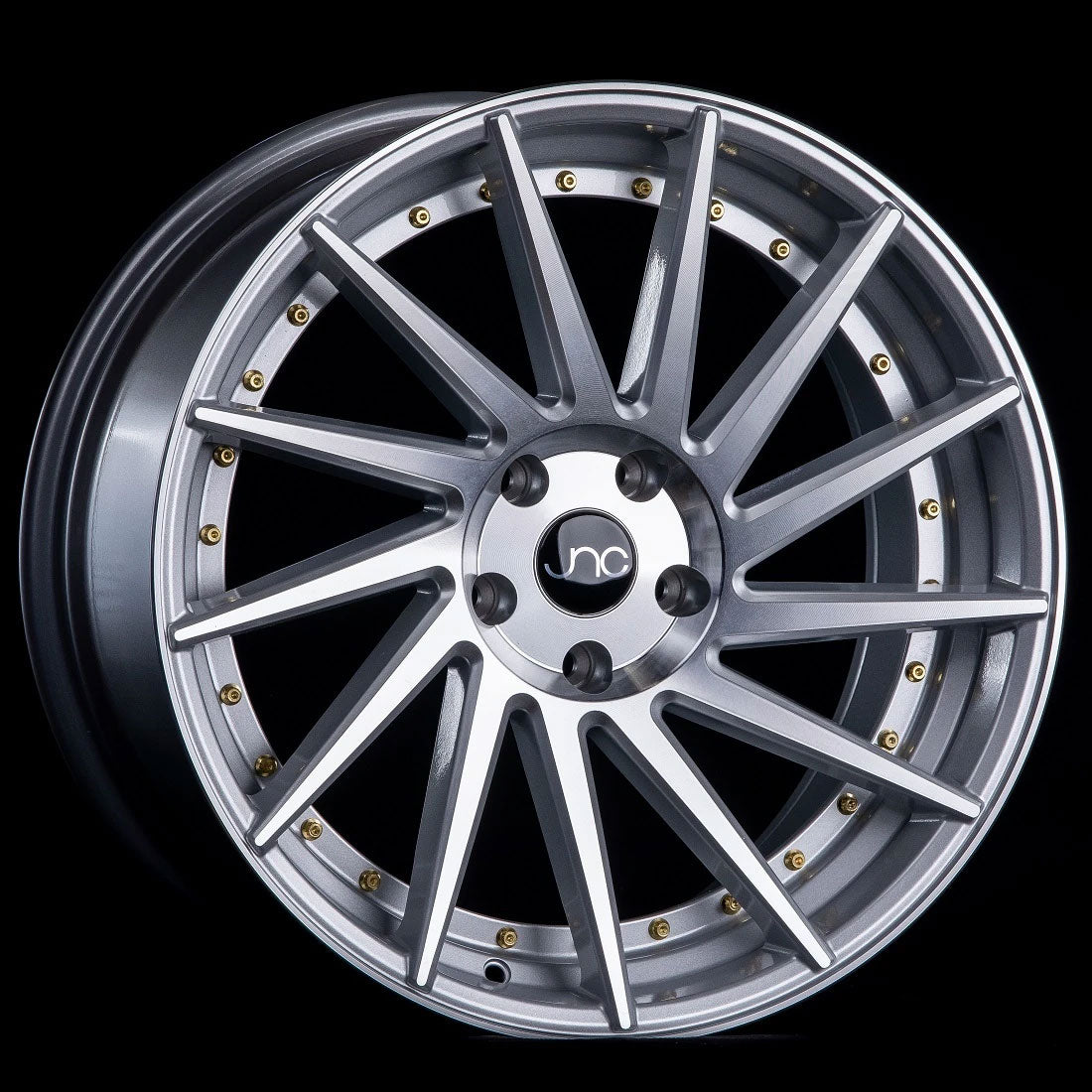 JNC JNC051 Silver/Machined/Gold wheel