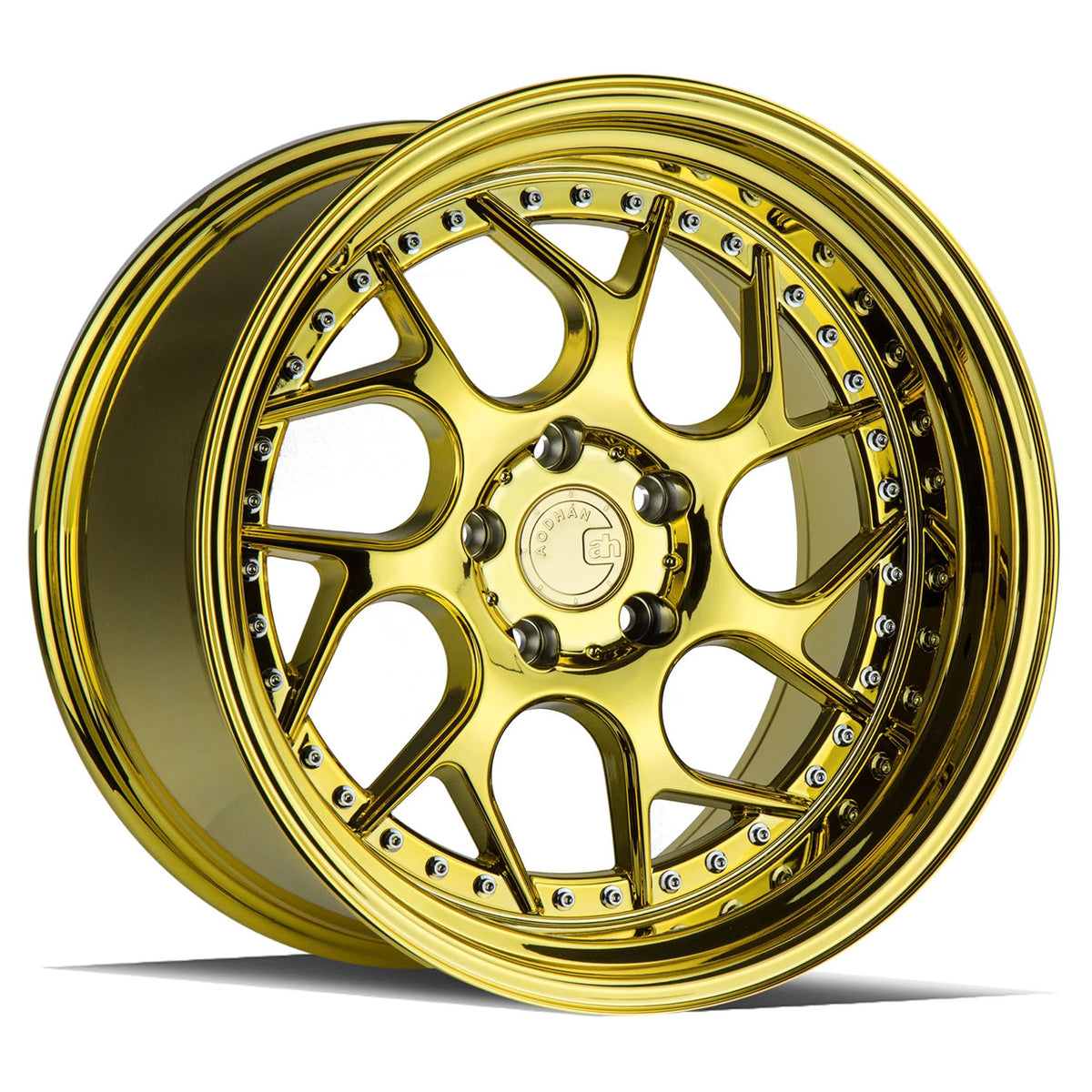 Aodhan DS01 Gold/Chrome wheel