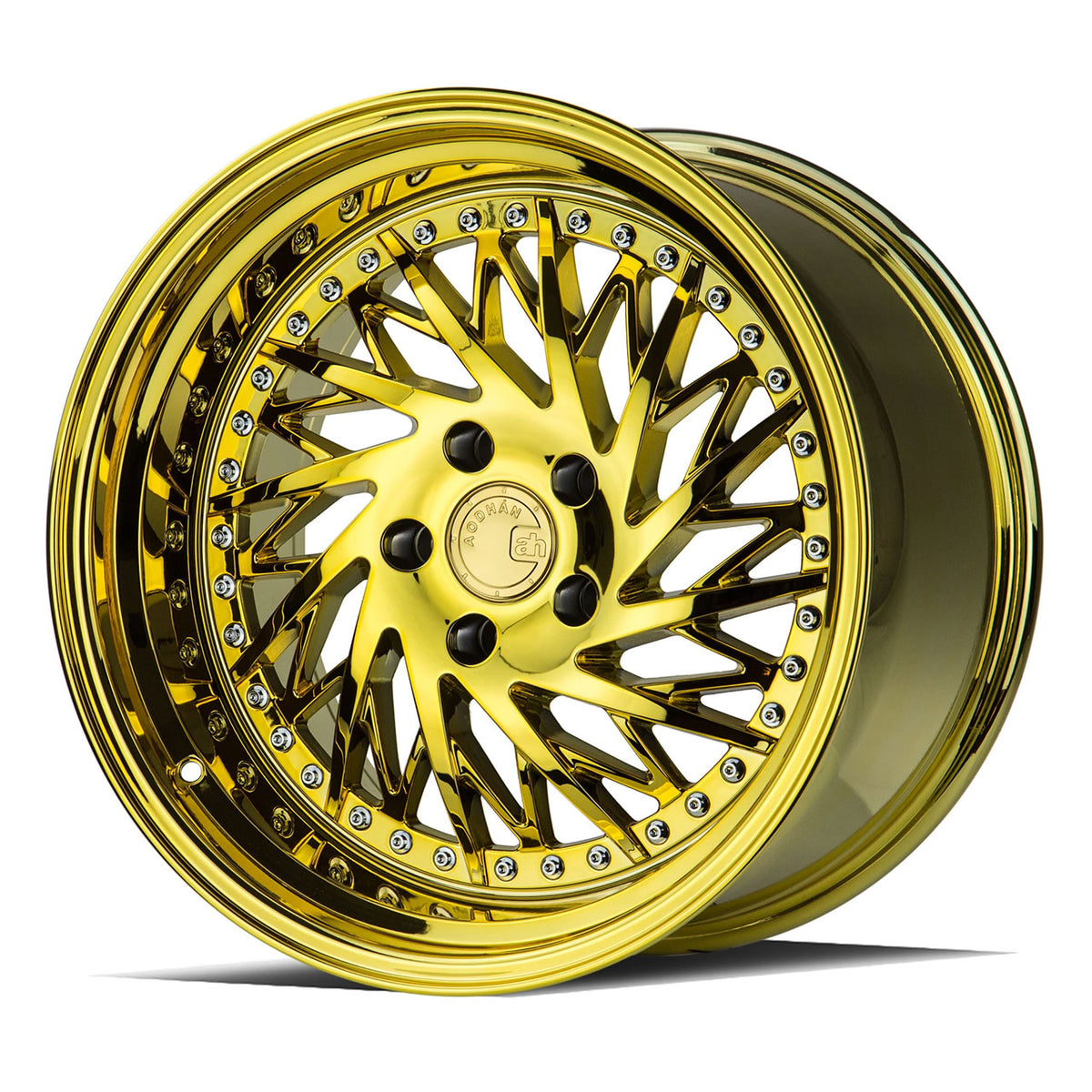 Aodhan DS03 Gold/Chrome wheel