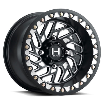 Hostile H316 JIGSAW UTV Black/Machined wheel