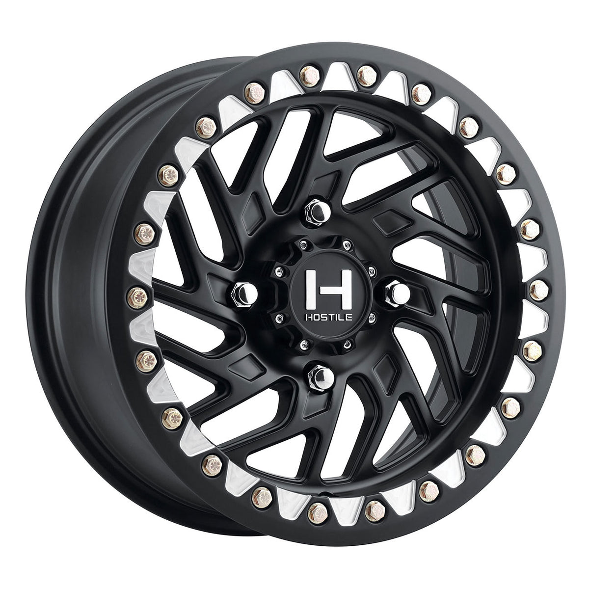 Hostile H316 JIGSAW UTV Black wheel