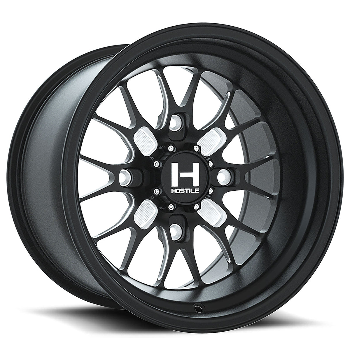 Hostile Forged HF11 BOOST UTV Black/Machined wheel