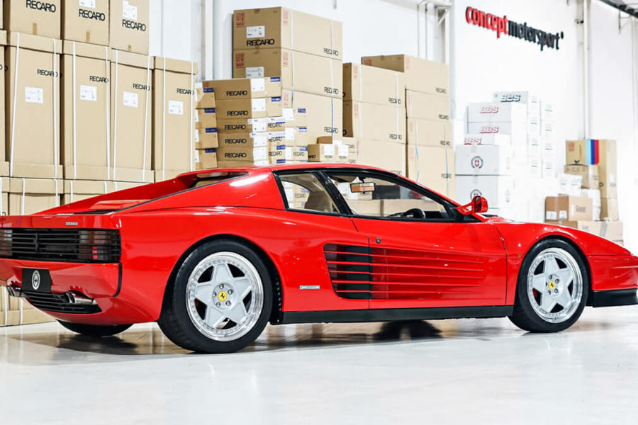 HRE 505 forged wheel on Ferrari Testarossa