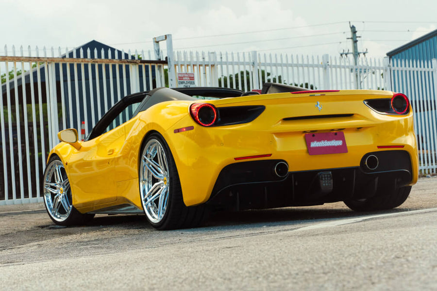 HRE S107SC forged wheel on Ferrari 488 Spider
