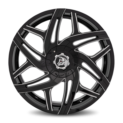 Diablo Hurricane HUR Black Machine Face wheel