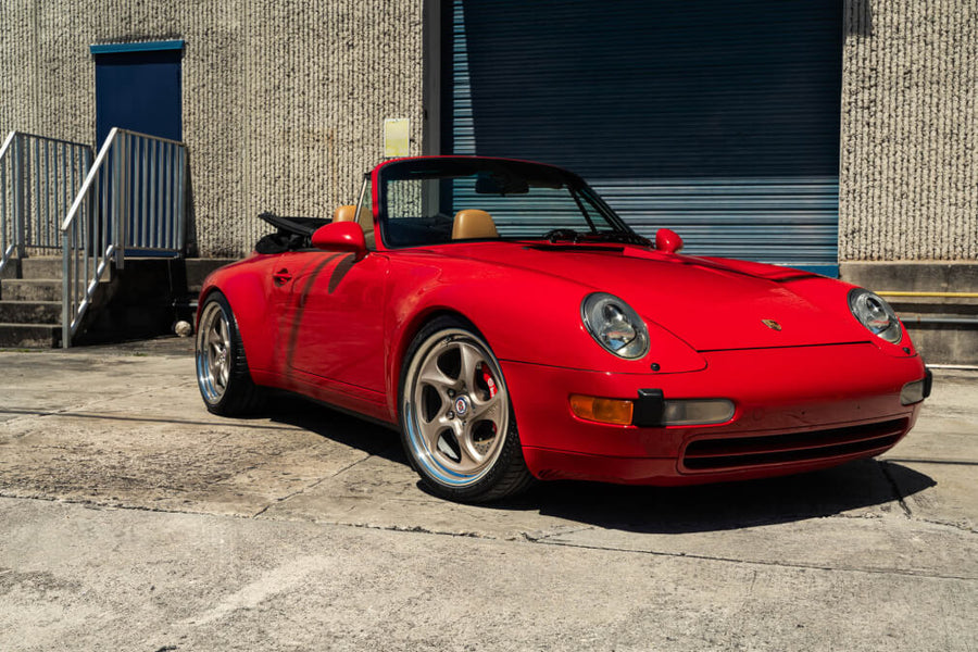HRE 522 forged wheel on Porsche 993 Carrera Cabriolet