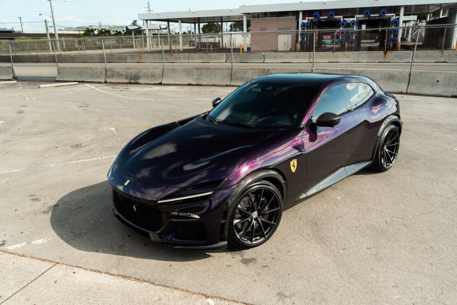 HRE P204 forged wheel on Ferrari Purosangue Viola Hong Kong