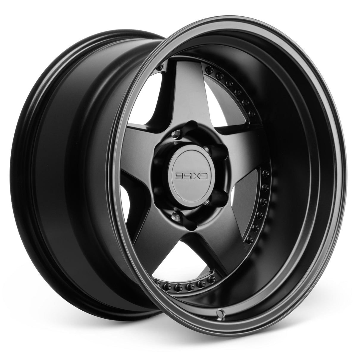 9SiX9 FIVE-2 Deep Matte Black Wheel