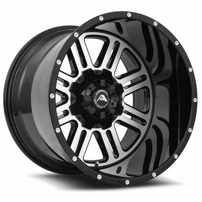American Off-Road A106 Machined/Milled/Black wheel