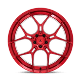 Asanti Black ABL-37 22x9 Candy Red bold aftermarket wheel