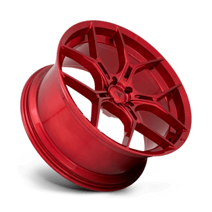 Asanti Black ABL-37 22x9 +25 Candy Red