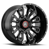 Asanti Off Road AB808 BLACKHAWK 20x9 +18mm Gloss Black Milled