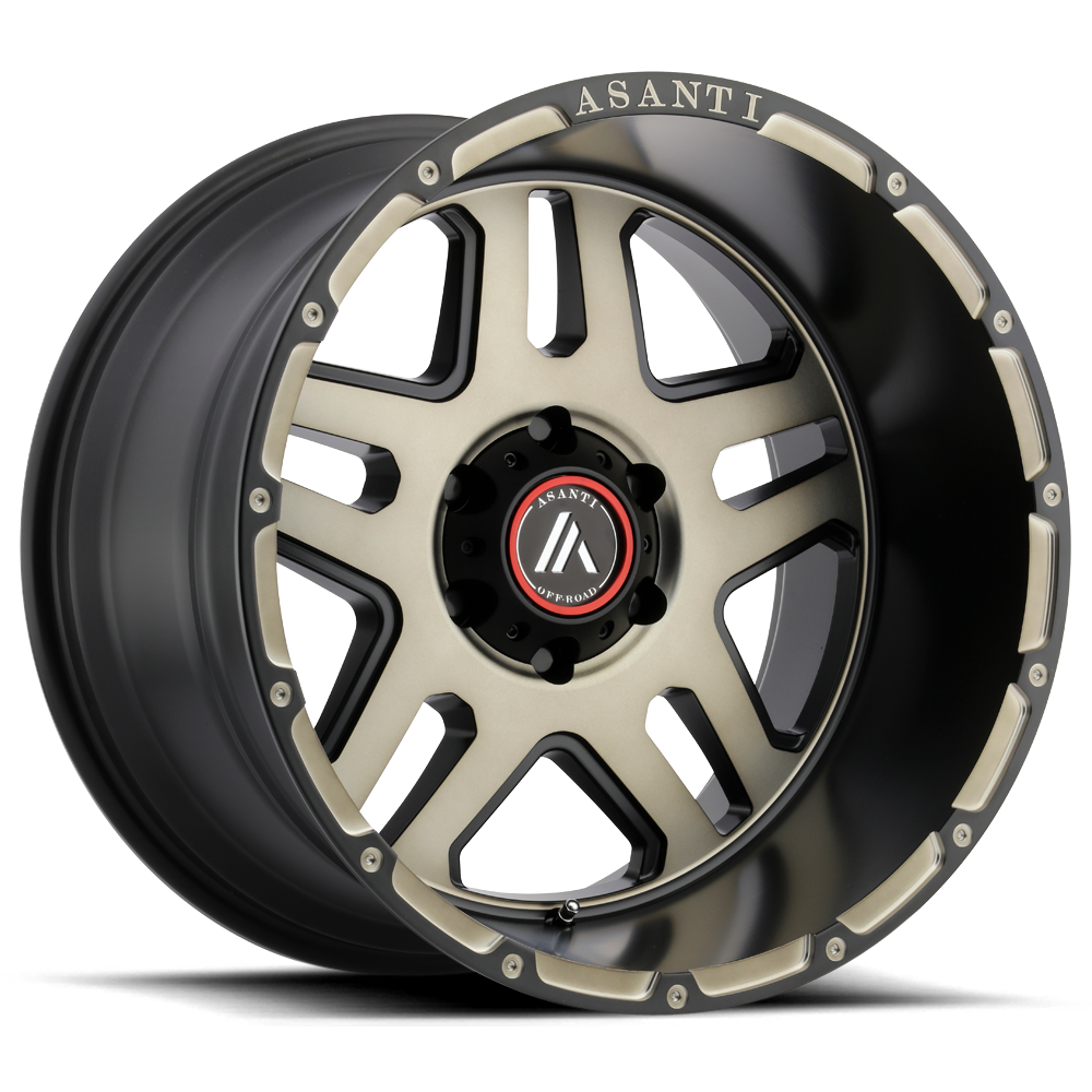 Asanti Off Road Ab809 Enforcer Matte Black Machined Tint