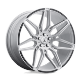 Asanti Black ABL-11 Sirius 22x9 Brushed Silver Carbon Fiber Insert premium Euro wheel