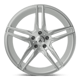 Asanti Black ABL-12 Orion 20x10.5 Brushed Silver Carbon Fiber Insert premium Euro wheel