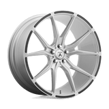 Asanti Black ABL-13 Vega 22x9 +15 Brushed Silver Carbon Fiber Insert premium wheel