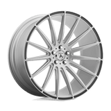 Asanti Black ABL-14 Polaris 20x10.5 brushed silver carbon fiber insert premium Euro wheel